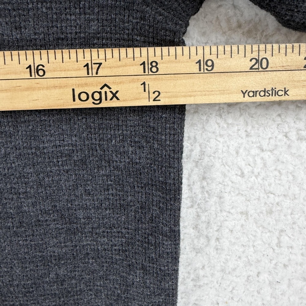 American Eagle Outfitters Shirt Mens Small Gray Thermal Long Sleeve Crewneck - Picture 7 of 9